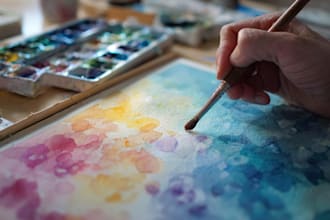 paint watercolor painting and portrait art for you