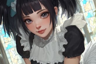 draw beautiful anime art illustration