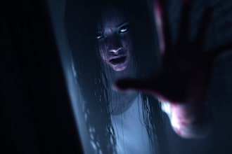 make a horror style illustration, artwork, cover