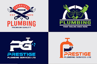 design your plumbing or handyman logo within 24 hours