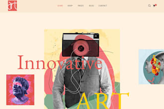 do art gallery shopify website