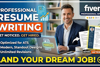 write professional ats friendly resume and CV for you