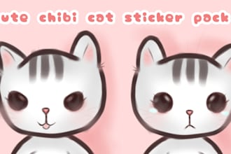 create cute aesthetic whatsapp sticker pack