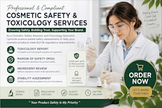 do cosmetic toxicology reports, mos, stability and ingredient safety review