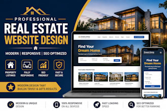 build modern real estate website design