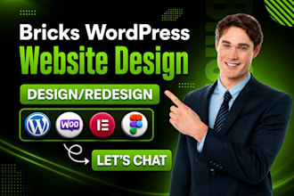 build a bricks wordpress website with a custom design