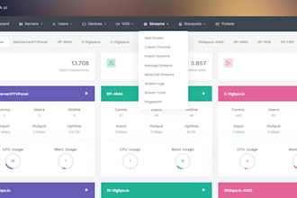 fully working xtream ui and  xui one admin panel, reseller access, m3u playlist