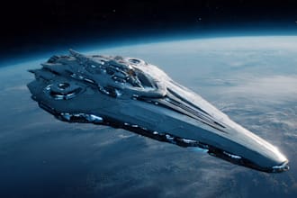 draw a spaceship or vehicle design