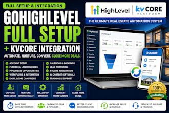 setup boldtrail kvcore, gohighlevel automation, real estate website
