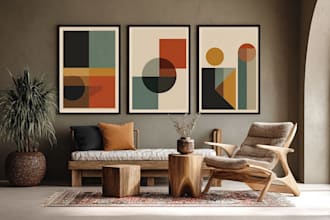 design custom printable wall art , poster , canvas for etsy or home