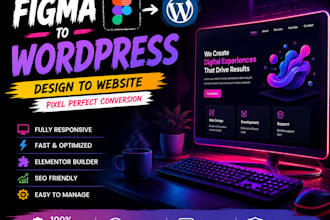convert figma design to responsive wordpress website