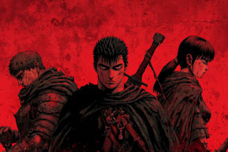 create high quality bespoke dark berserk art
