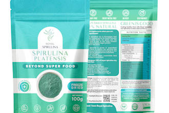 design personable, modern bag and tote designs for vegan superfood brands