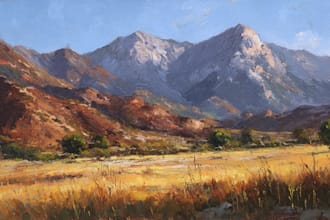 paint landscape in oil painting art