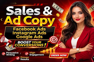 ad copywriting, sales copy, facebook ads, instagram  ad copy