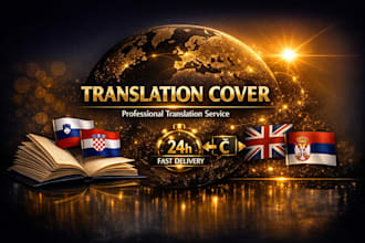 provide accurate english, slovenian translation