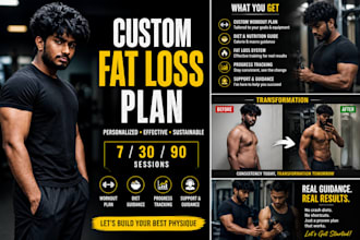 create a personalized fat loss workout and diet plan