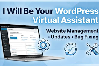 manage your wordpress website, fix issues and keep it updated