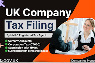 prepare and submit accounts and ct600 to hmrc companies house