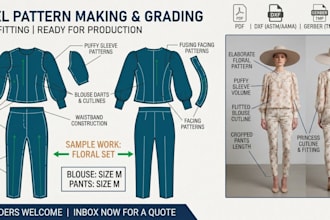 do knit and woven garment pattern making cad design