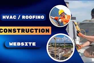 build website for hvac, roofing, construction website design