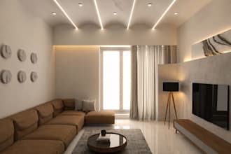 design modern minimalist living room interior
