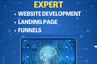 build gohighlevel website, funnel, landing page