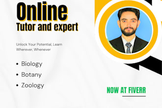 tutor biology, botany and zoology