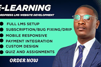 lms education website elearning learndash tutor wordpress lms course website