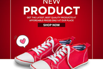 create attractive product posts for social media and ads