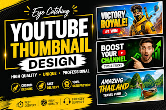 design youtube thumbnail for video