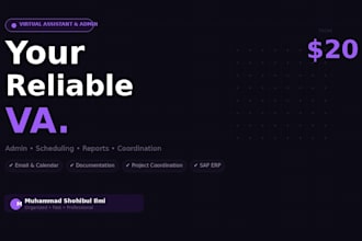 be your reliable virtual assistant for admin, coordination, and documentation