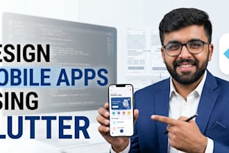 develop flutter app for android and ios with firebase backend