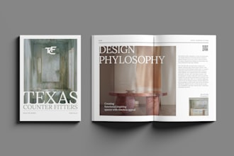 design a professional company profile or portfolio for your business