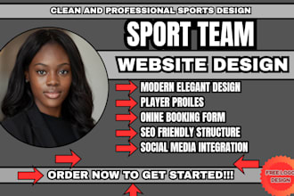 sports team website football team website basketball team website club website