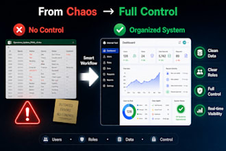 build an internal tool to manage users, roles and data