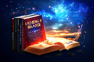 create magical fantasy book cover with strong storytelling