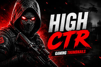 design high CTR gaming thumbnails for youtube