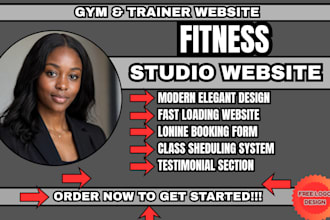 fitness website gym website design personal trainer website fitness coach