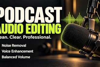 edit and enhance your podcast to broadcast ready quality