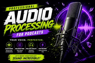 edit and enhance your podcast to broadcast ready quality