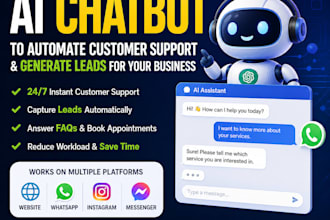 build ai chatbot for whatsapp lead generation and automation