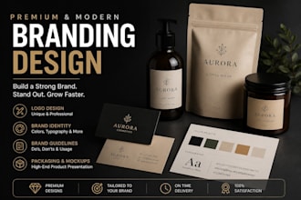 design luxury branding product visuals and brand identity