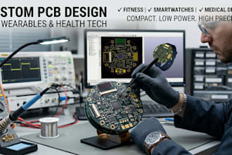 design custom wearable pcb for smartwatch fitness and health devices