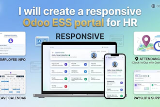 create a responsive odoo portal for HR