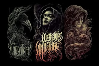 create detailed dark art illustration