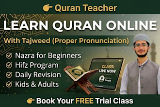 be your professional quran tutor with tajweed