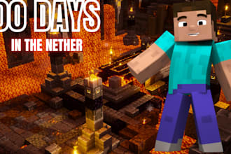 design viral minecraft gaming youtube thumbnail in 24 hours