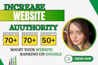 increase your website authority with da DR tf backlinks