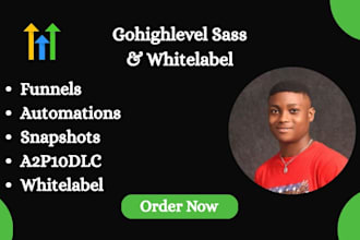 set up your gohighlevel white label saas, snapshot funnels and ghl automation